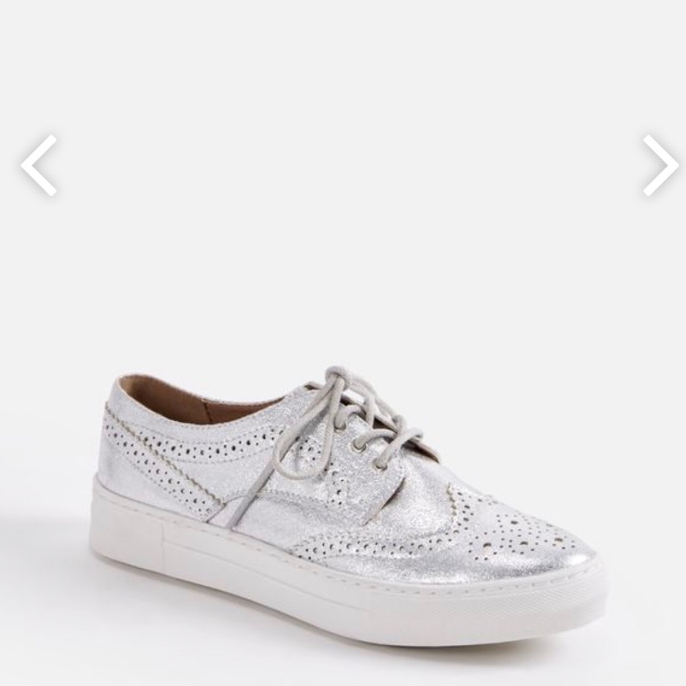 Justfab Selma silver sneakers!!! - Picture 3 of 5